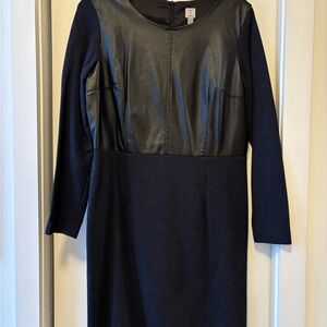 Black Faux Leather dress